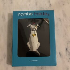 Nambe Holiday Dog Ornament - Silver and Gold